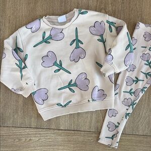 Zara Kids Tulip Sweatshirt Set Size 2-3 Years